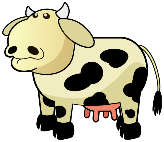 555x483 Cow Clipart Cub