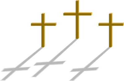 400x264 3 Crosses Clipart