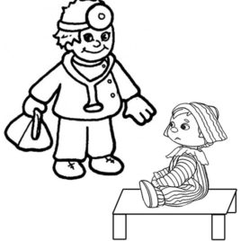 268x268 Doctor Tools Coloring Page Clipart Panda Free Clipart Images