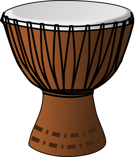 516x595 African Drumming Clipart