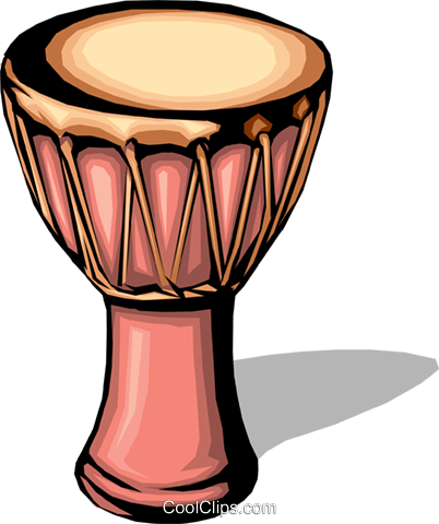 402x480 African Drum Royalty Free Vector Clip Art Illustration Arts0002