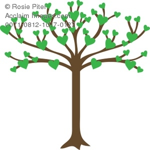 299x300 Family Tree With Hearts Clipart