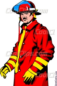 201x300 Fireman Vector Clip Art