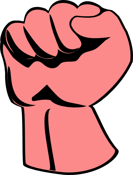 450x592 Raised Fist Clip Art