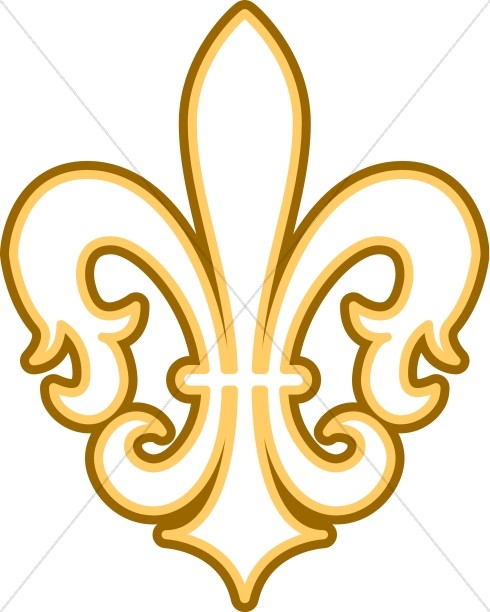 490x612 Gold And Brown Fleur De Lis Fleur De Lis