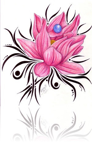 300x460 35 Flower Tattoo Design Samples And Ideas