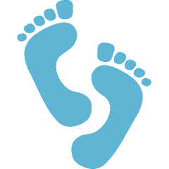 240x240 Baby Footprints Clipart
