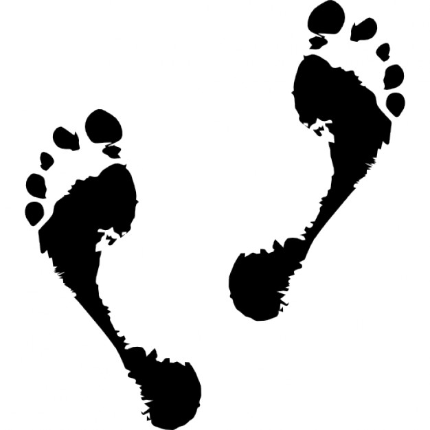 626x626 Human Footprints Outline Icons Free Download