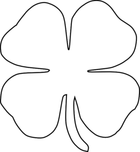 276x299 Four Leaf Clover Clip Art