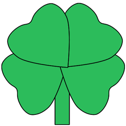 250x250 Four Leaf Clovershamrock