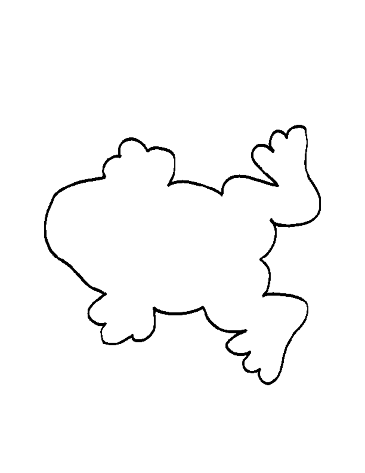 1275x1650 Frog On Lily Pad Clipart