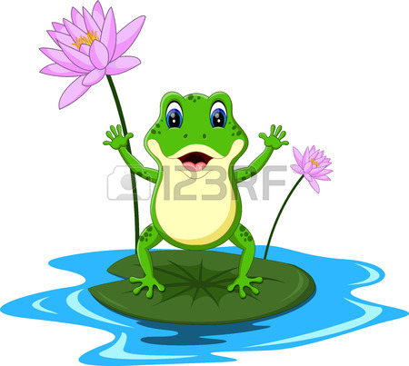 450x403 Frog On Lily Pad Stock Photos. Royalty Free Frog On Lily Pad