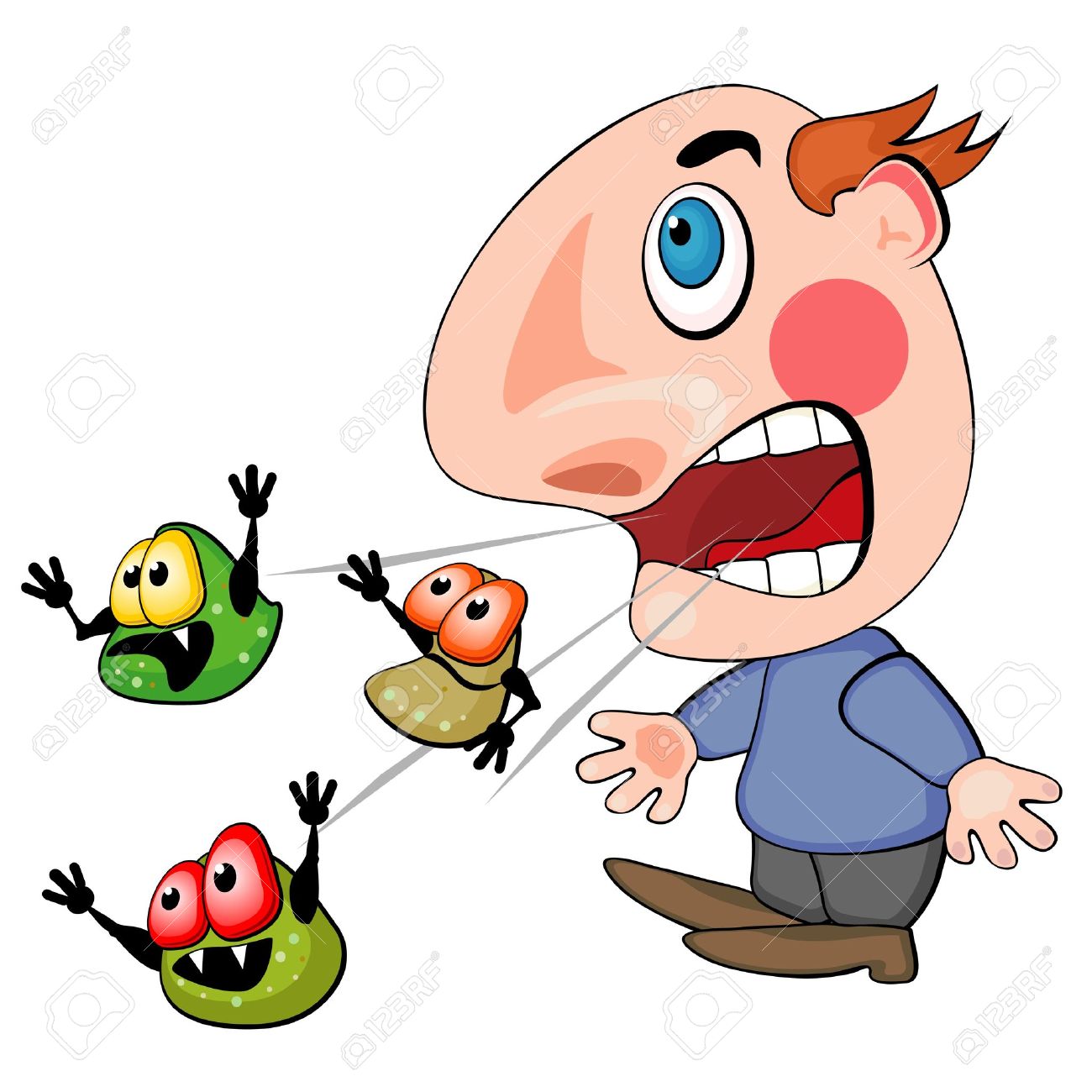 1300x1300 Spreading Germs Clipart