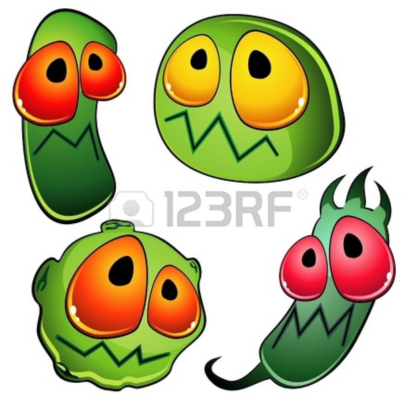 1350x1350 Microorganisms Clipart 12492694 Four Glossy