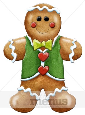 286x388 Gingerbread Man Clipart Christmas Menu Images