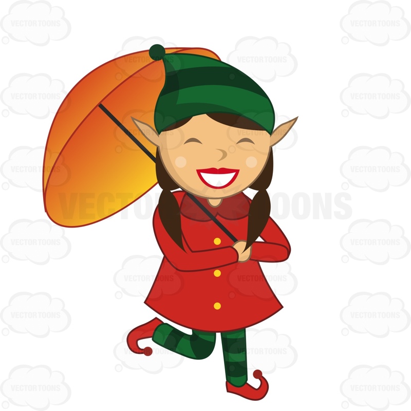 800x800 Female Elf With A Large Smile On Her Face While Holding