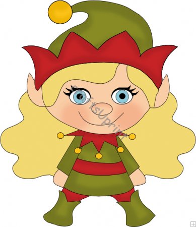 389x450 Girl Elf Clipart
