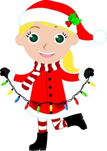 213x300 Girl Christmas Elves Clipart