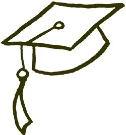 250x268 Graduation Hat Clip Art