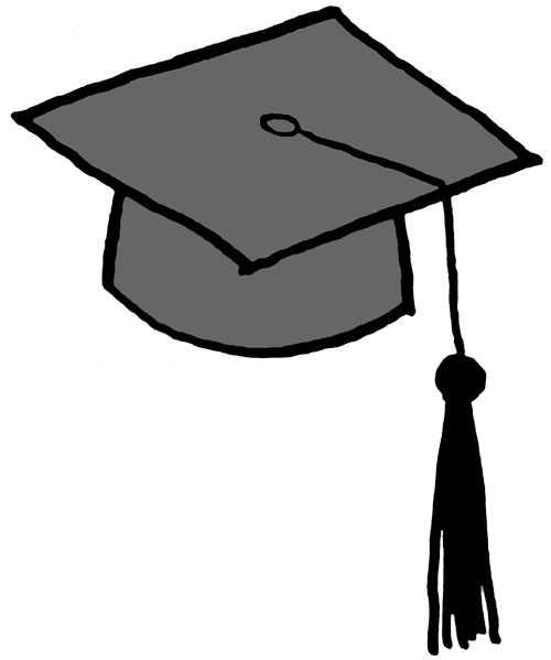 500x599 Graduation Hat Flying Graduation Caps Clip Art Cap Line 3
