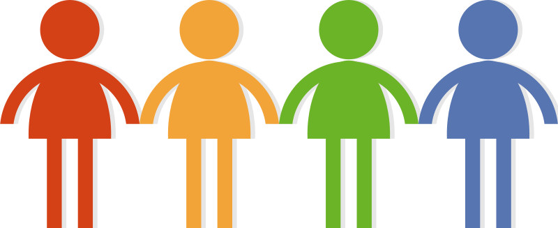 800x327 Clipart Groups Of People