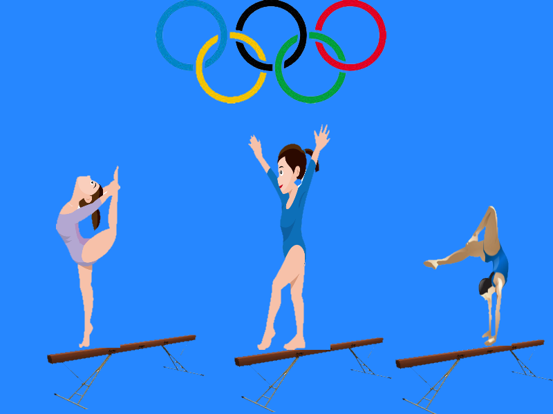 800x600 Gymnast Clipart College By Alisa Kawaii