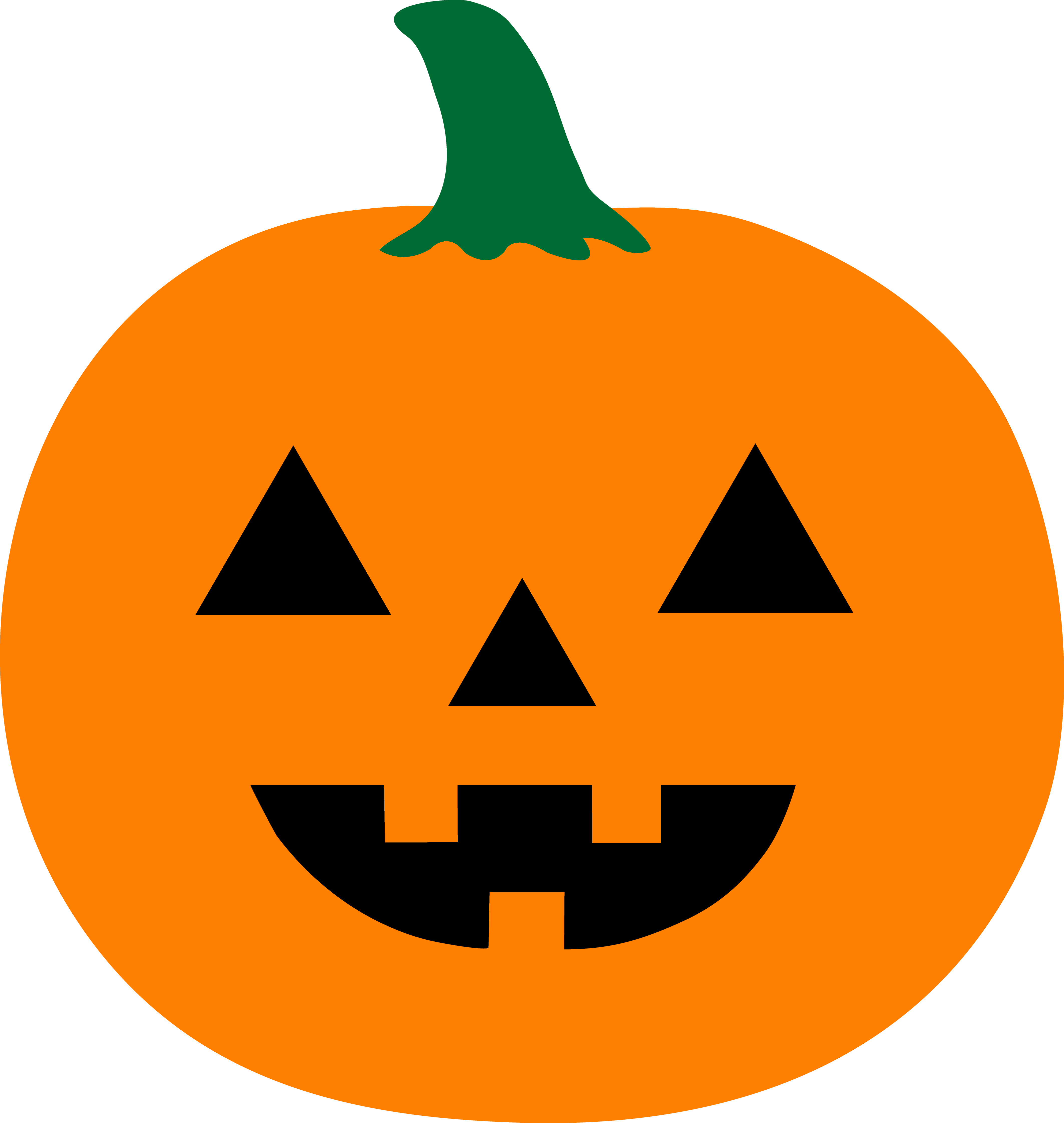 4249x4485 Cartoon Halloween Pumpkins Clipart