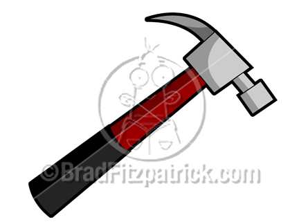 432x324 Cartoon With Hammer