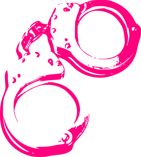 540x598 Pink Handcuffs Clip Art