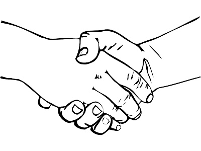 400x300 Hands Shaking Clipart