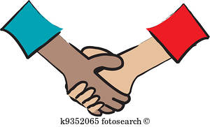 300x182 Multicultural Hands Shaking Clip Art Illustrations. 22
