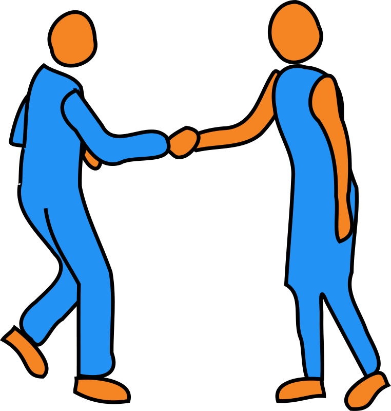 762x800 Shaking Hands Free Clipart Image