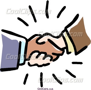 300x296 Handshake Vector Clip Art