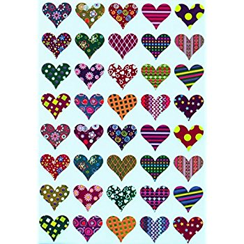 350x350 Valentines Stickers Heart Shape