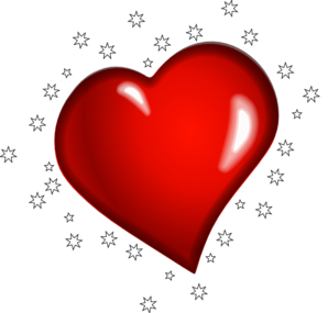 298x285 Heart Stars Clip Art