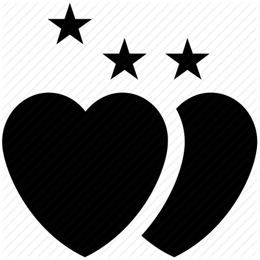 512x512 Hearts With Stars, Love Sign, Love Symbol, Wedding Celebrations