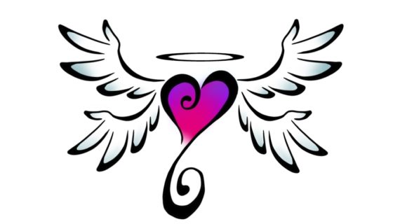 570x320 How To Draw A Heart With Wings 4 Ways To Draw A Heart With Wings