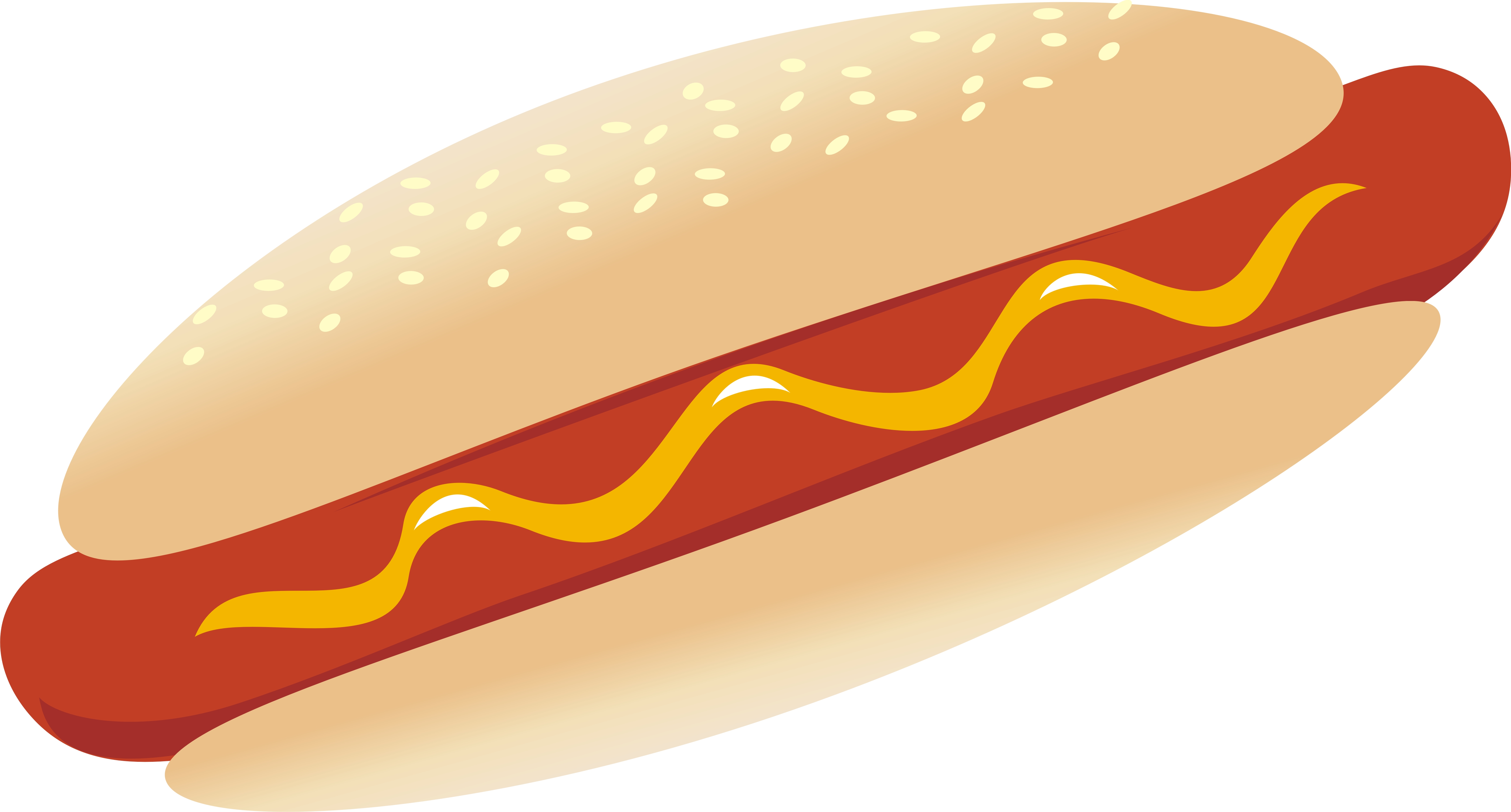 5598x3008 Sandwich Clipart Hot Dog Bun