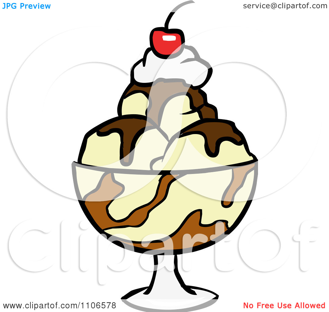 1080x1024 Ice Cream Sundae Clip Art Black And White Clipart Panda