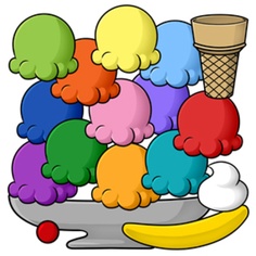 236x236 Ice Cream Sundae Clip Art Black And White Free 2