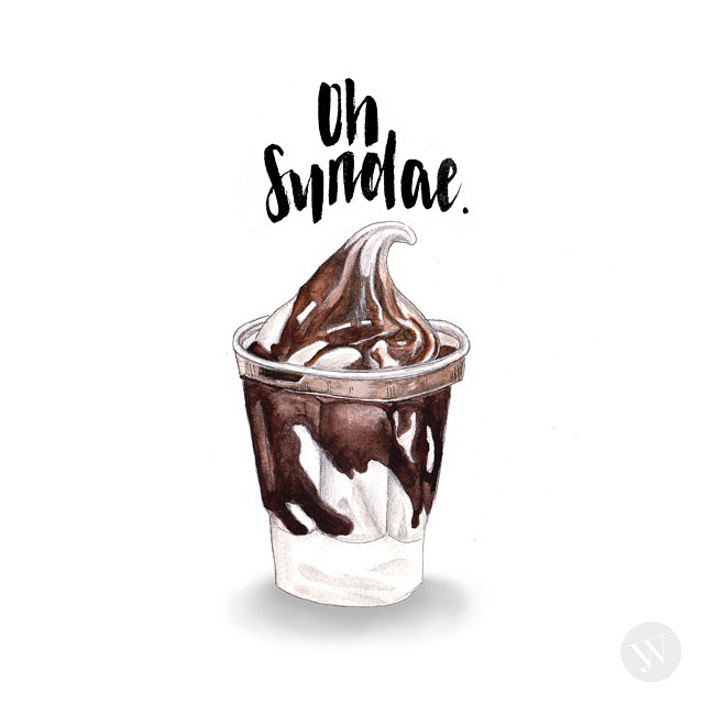 640x640 Ice Cream Sundae Covered In Chocolate Syrup.