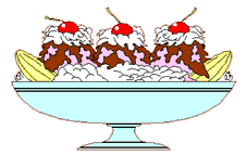 227x144 Banana Split Sundae Clipart