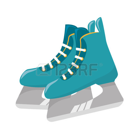 450x450 Ice Skaters Isolated Icon Vector Illustration Design Royalty Free