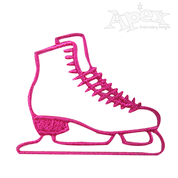 600x600 Ice Skates Embroidery Designs
