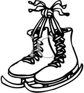 273x300 And White Pair Of Ice Skates
