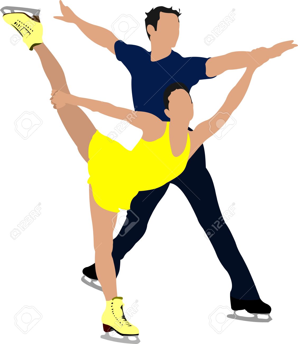 1128x1300 Couple Clipart Ice Skating