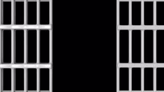 320x180 Animation Of Closed Jail Bars. Hq Video Clip Motion Background
