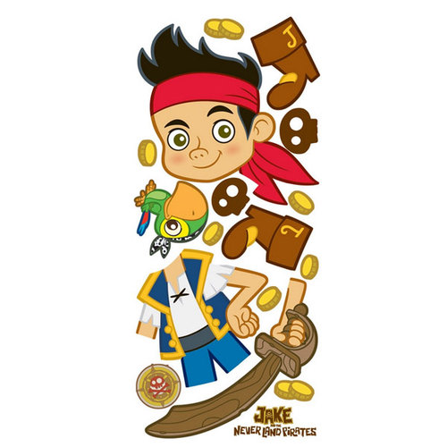 500x500 And The Never Land Pirates Jake Giant Wall Stickers