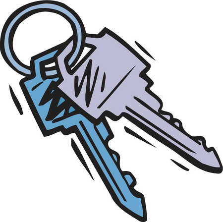 450x448 Cartoon Key Clipart