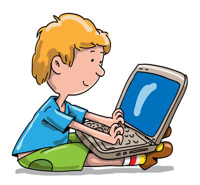 400x369 Boy On Laptop Clip Art Together With Kid Working On Puter Clip Art